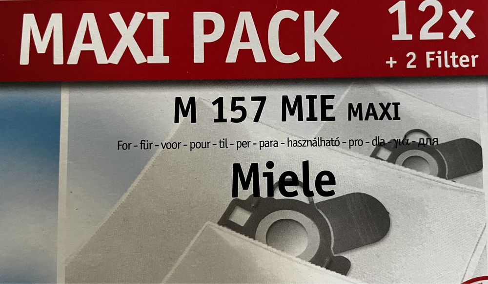 Worki Miele F J M 12 sztuk plus 2 filtry
