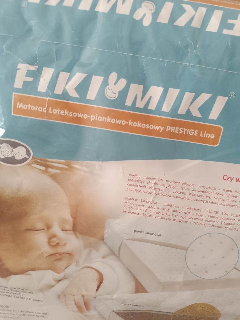 Materac FikiMiki Prestige Line 120/60 lateks-pianka-kokos