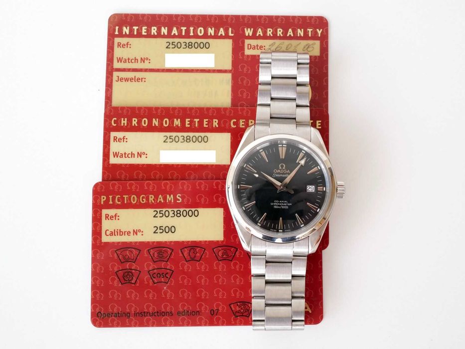 Omega Seamaster Aqua Terra Co-axial Blue Dial 39mm