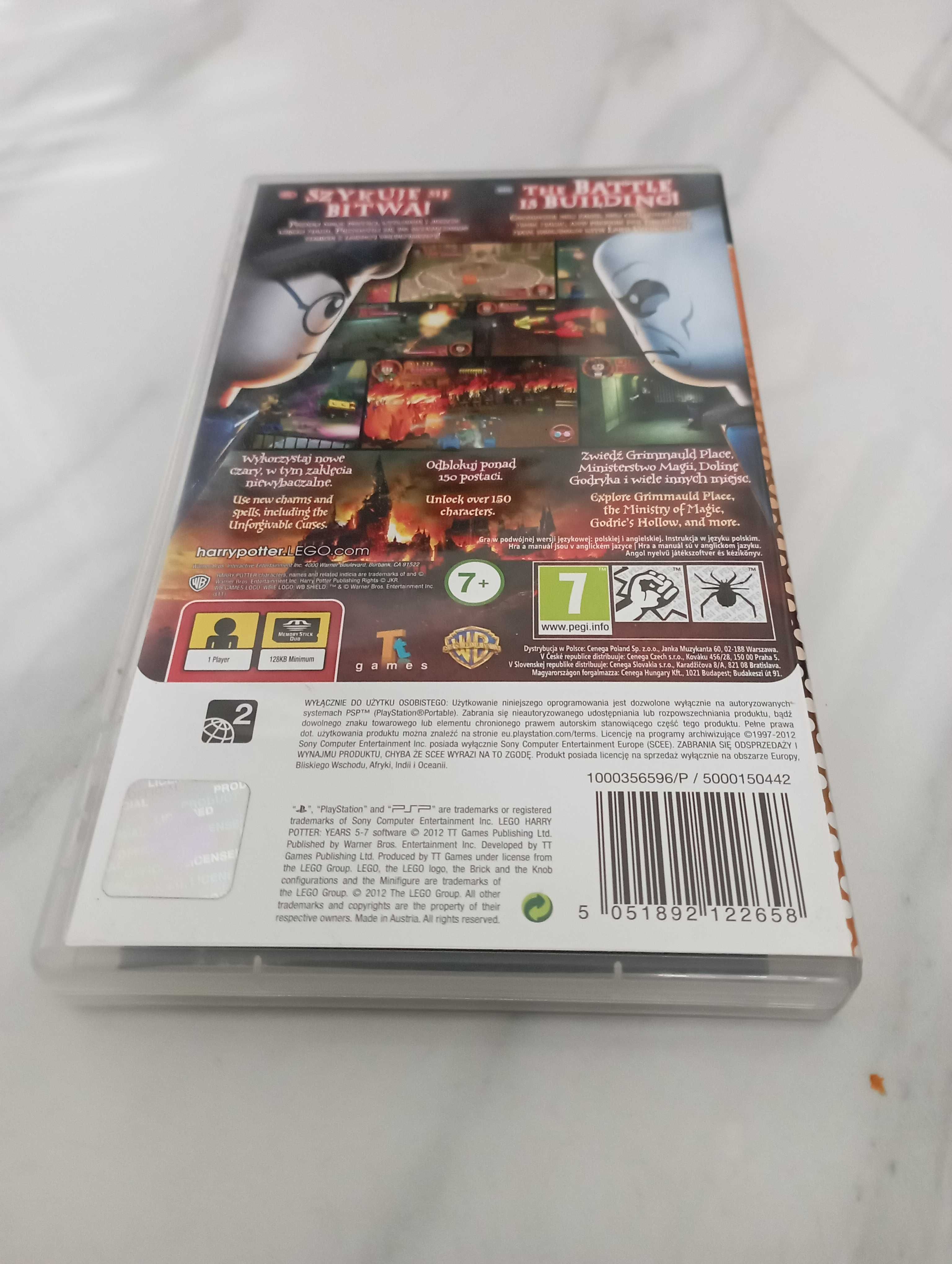 gra PSP: Lego Harry Potter 5-7 lat