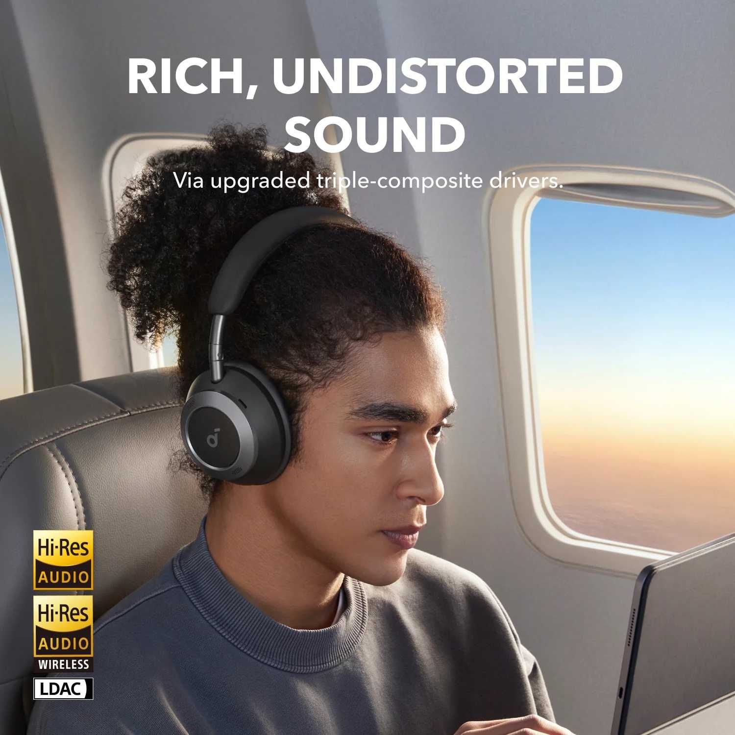 Навушники Anker SoundCore Space One Pro Hi-Res Audio LDAC Black