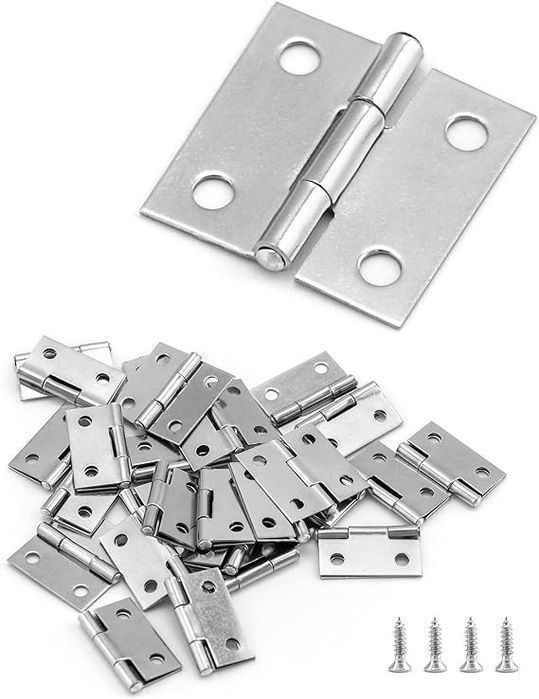 Zawias Meblowy Stal Nierdzewna 30 Sztuk Plus Śruby