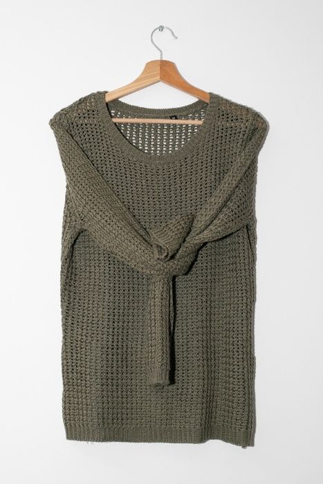 Sweter azurowy sweterek zielony ciepły miekki