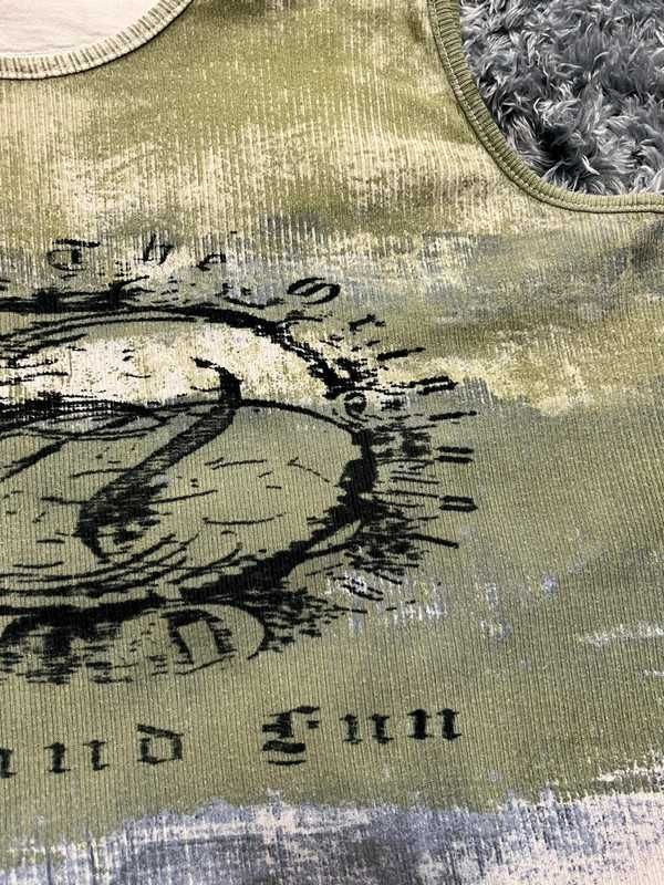 Avangarde print tank top y2k swag