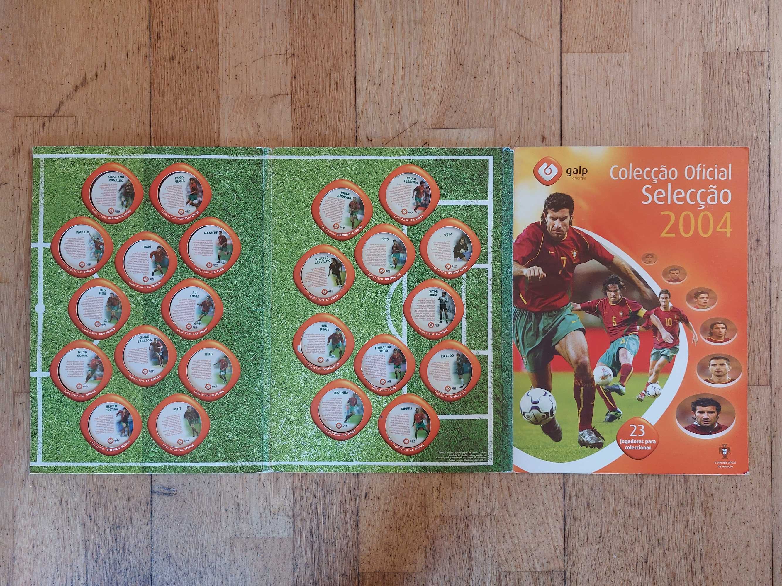 Caderneta Oficial Selecção 2004 - Completa