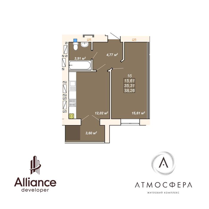 Продаж 1кім.квартири біля Парку і Озера! Ідеальний 5поверх!