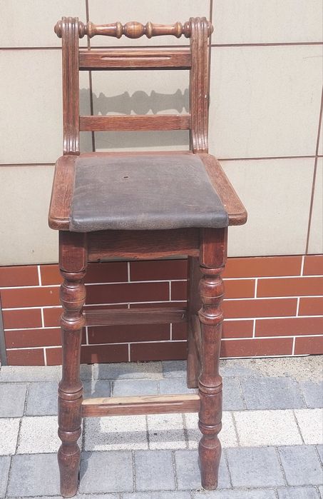 Krzesło hoker vintage antyk