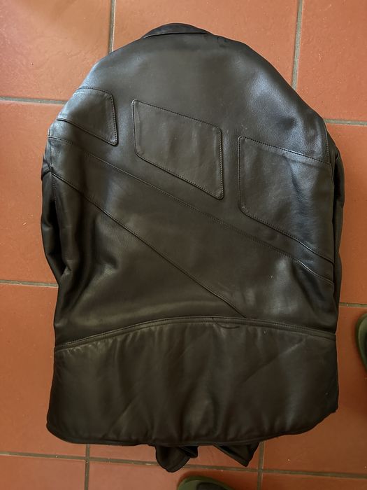 Casaco motard pele Alemao com protecao ombros cotovelos e costas