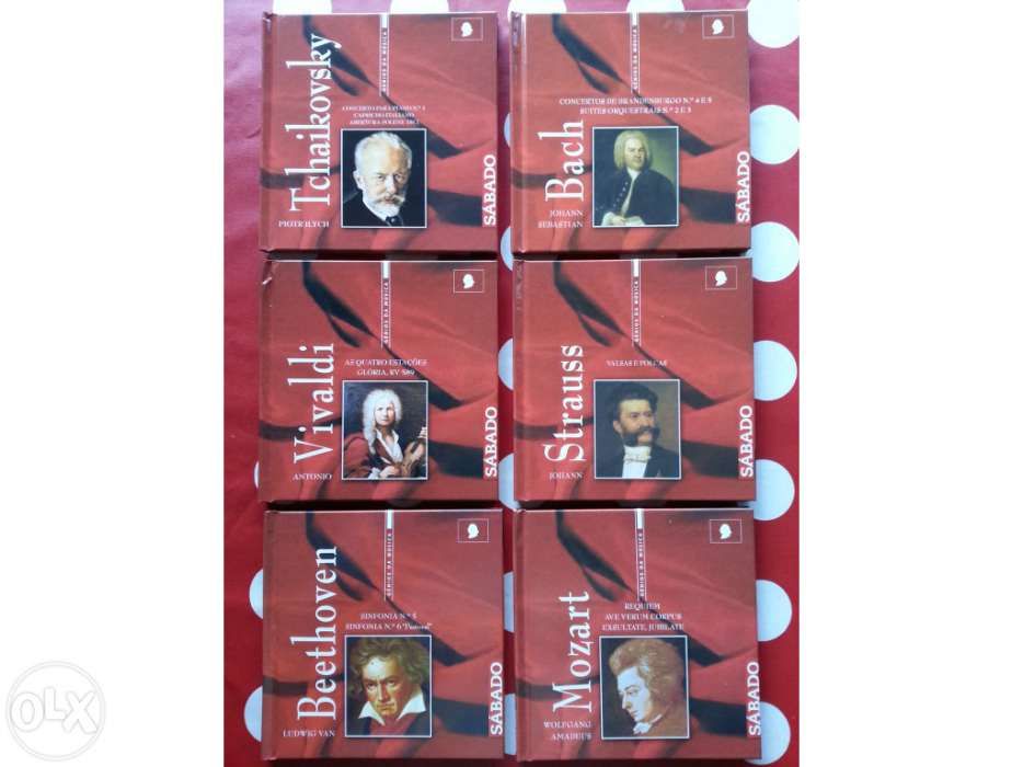 Os Génios da Música 6 CD´s mais guias de audio