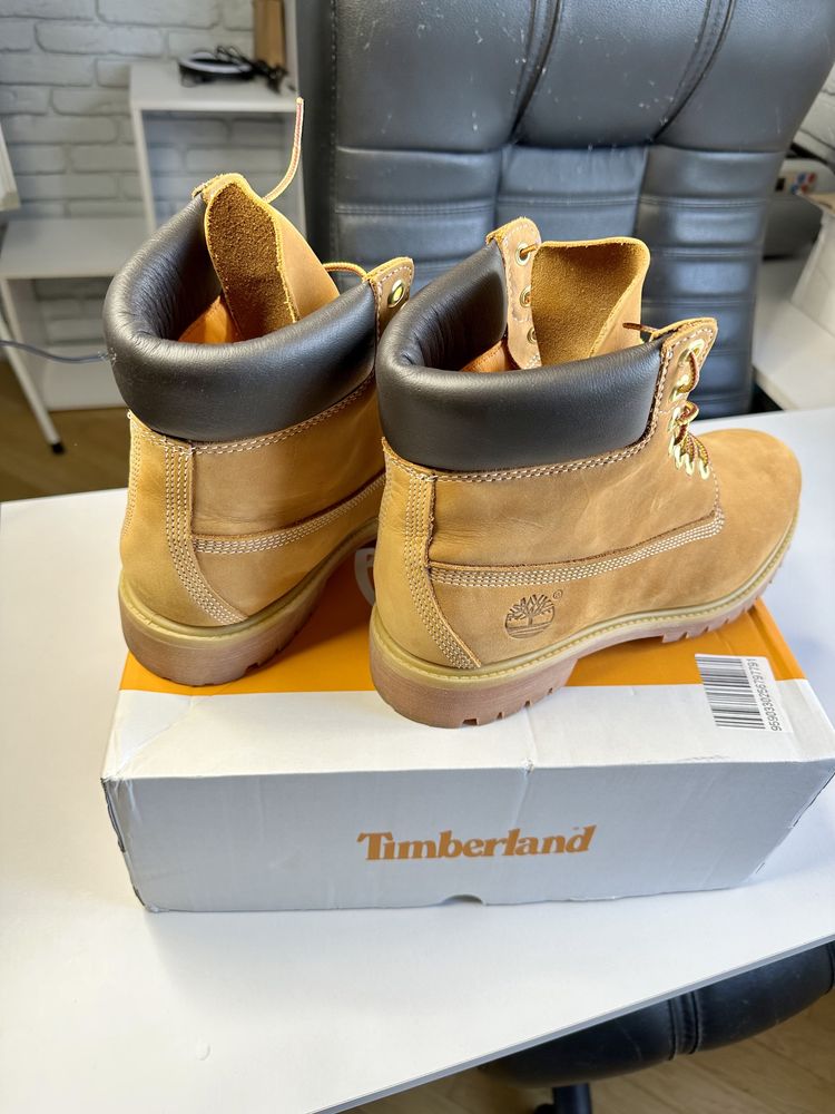 Timberland Premium 6 IN 43 EU/9 US; Waterproof Boot Wheat Nubuck