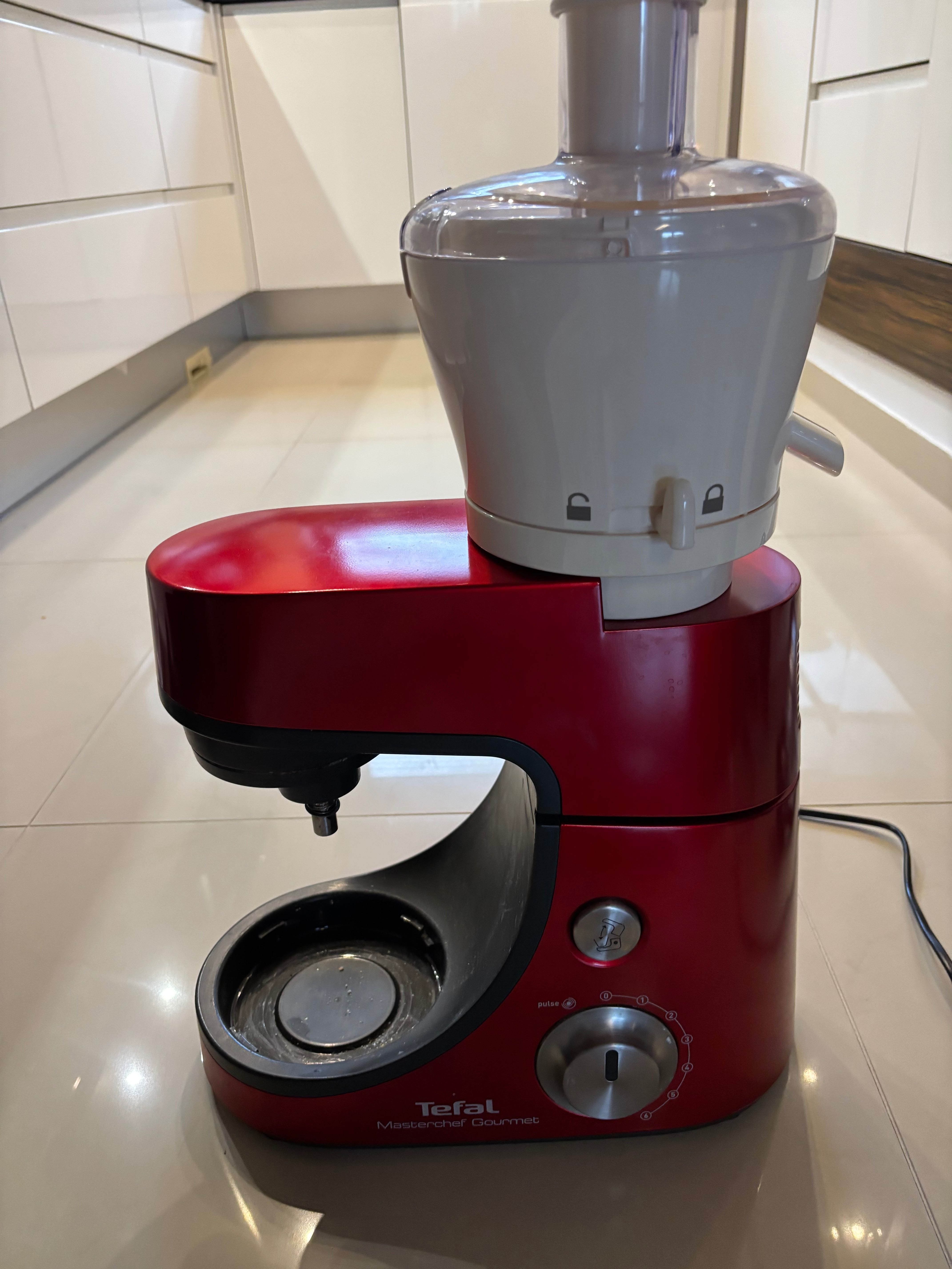 Mikser, Robot Planetarny, Tefal,  Masterchef Gourmet czerwony,