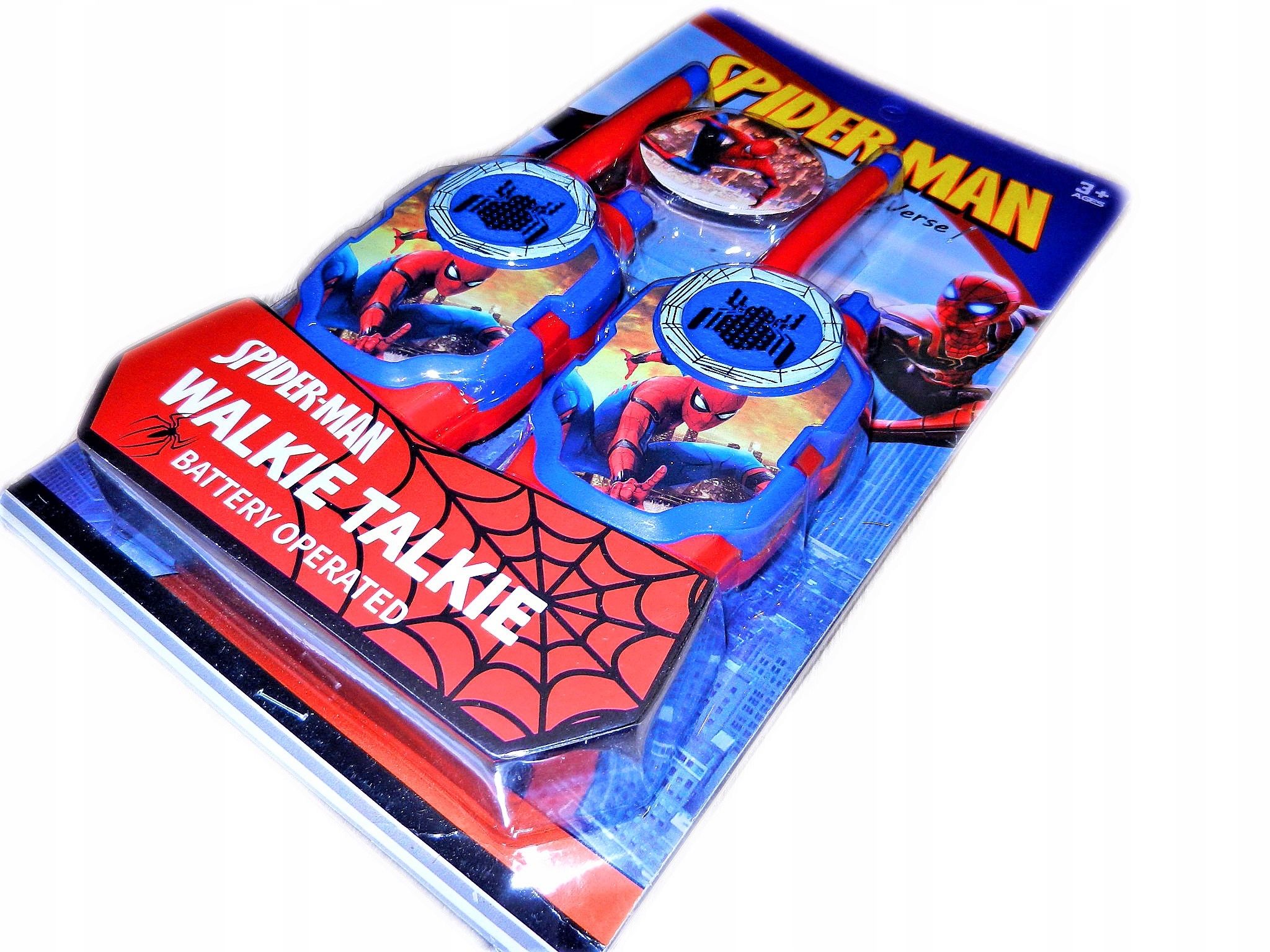 SPIDER-MAN walkie talkie 2w1 telefony zasięg 50m SPIDERMAN