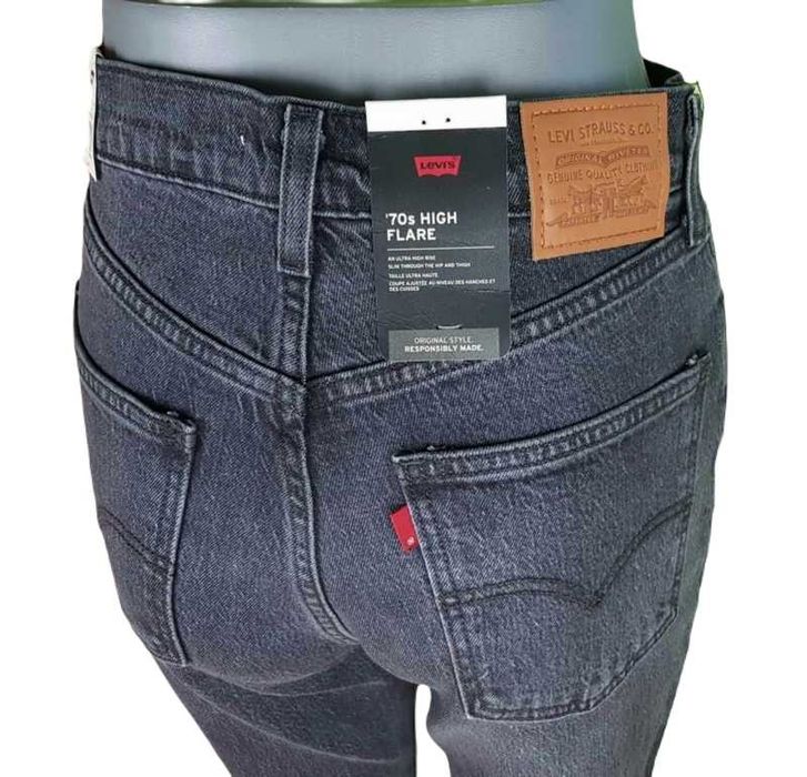 Damskie jeansy Levi's 70's High Flare Levis szerokie nogawki - W27/L30