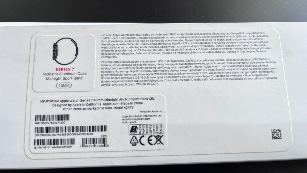 Apple Watch Series 7 45 mm aluminium