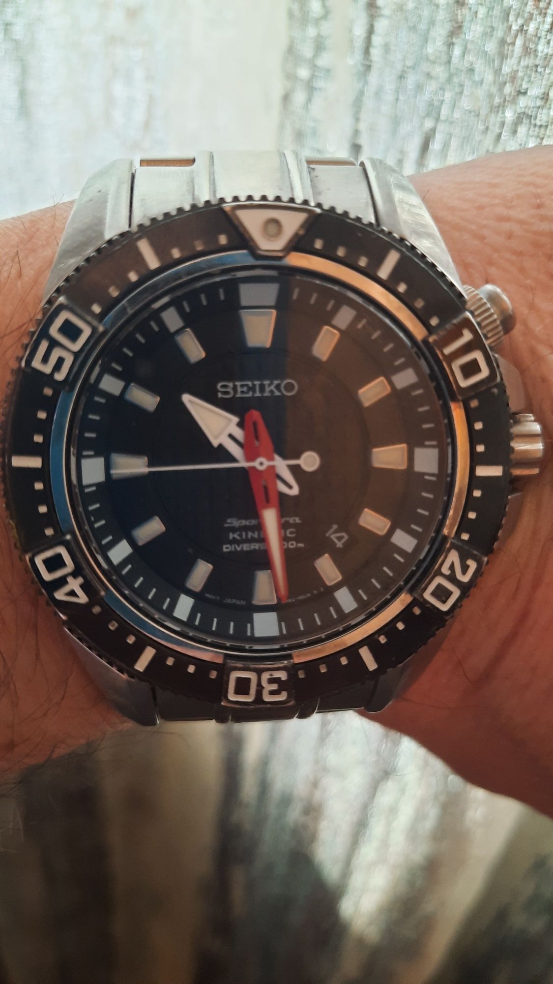 Часы Seiko kinetic sportura divers