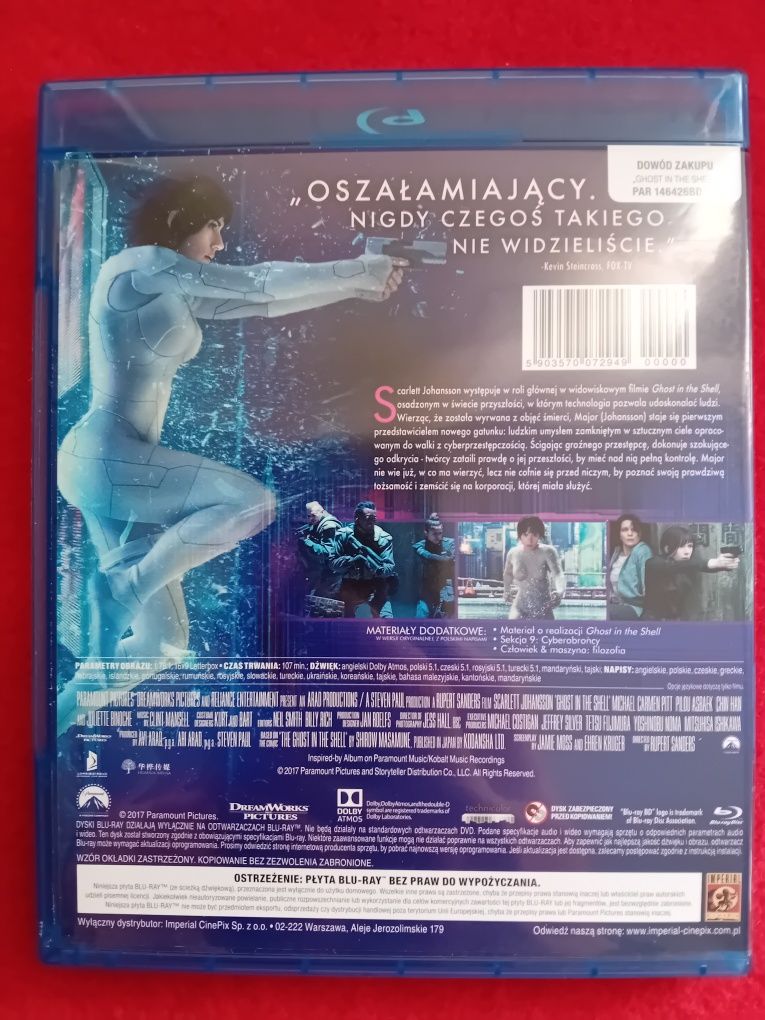 Ghost In the Shell [Blu-Ray] nowy