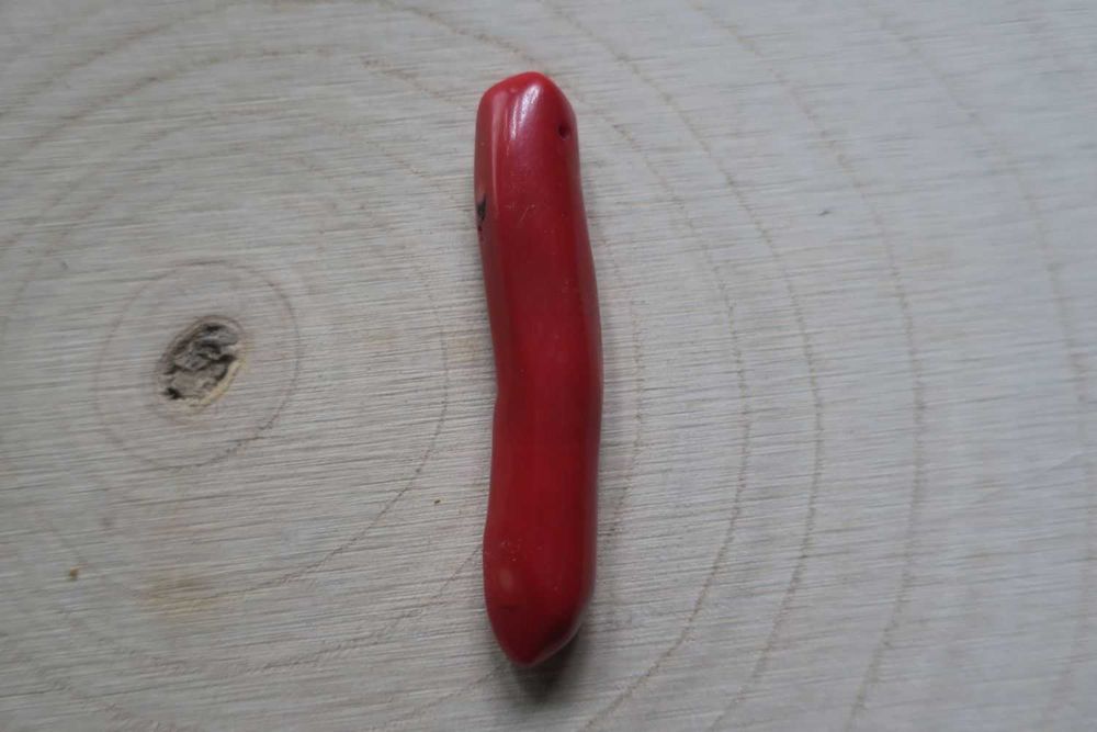 Wisiorek czerwony koral 6,8 cm
