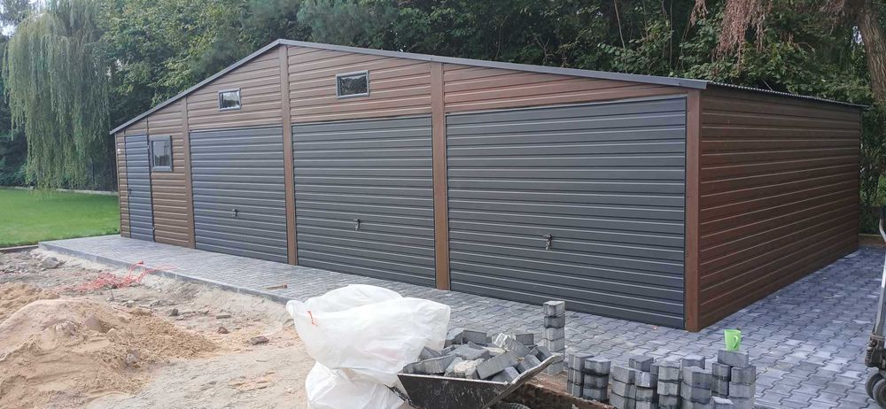 Garaże blaszane od Producenta 12x6! 3x5 4x5 4x6 6x5 6x6 9x6 Blaszak