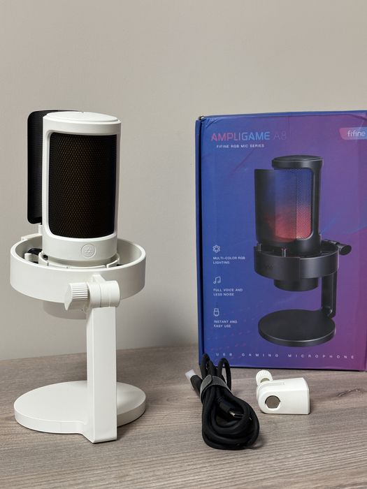 Микрофон fifine A8 white