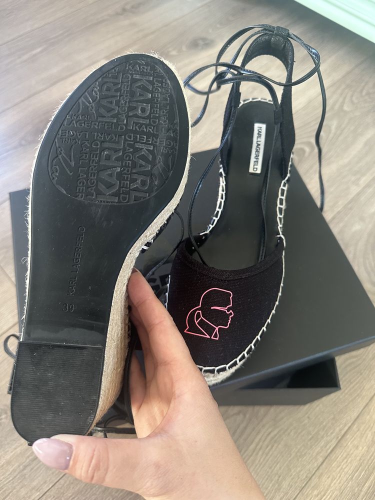 Karl Lagerfeld espadryle