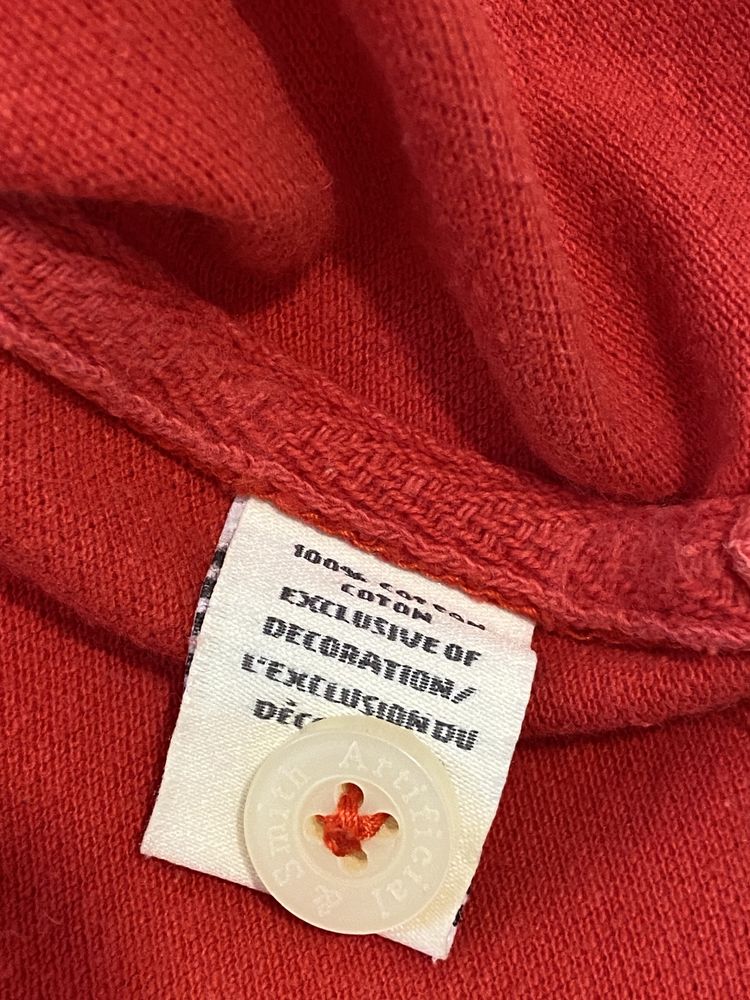 Artificial & Smith XXL czerwona męska koszulka polo t-shirt