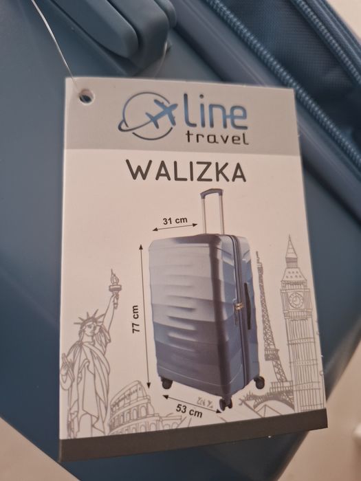 Piękna Walizka xxl 120l poszerzana