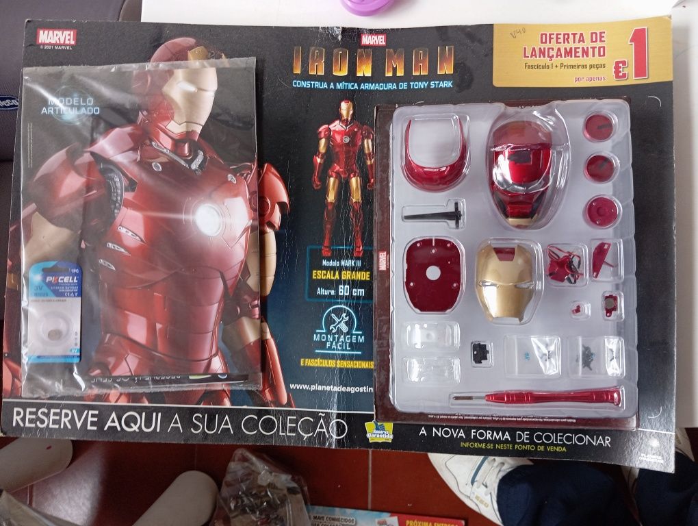 Iron man fascículo 1 primeiras peças