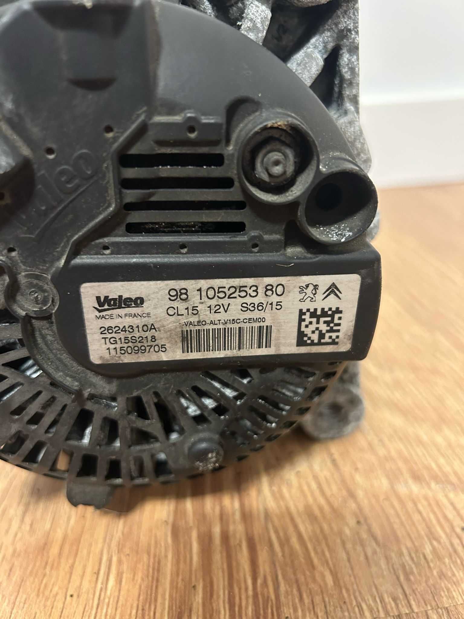 Alternator 1.6 BlueHDI Peugeot Citroen C4 Picasso II 98105.25380