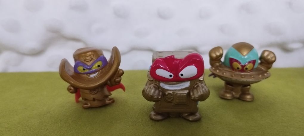 Złote rzadkie Super Zings -Alien Bandit,Outlaw Clint, Kapitan Hardlock