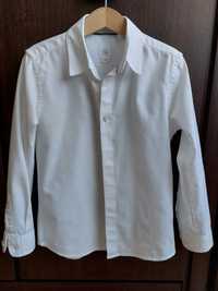 Elegancka biała koszula chłopięca, rozmiar 128