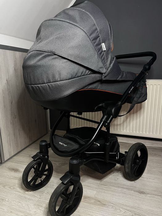 Wozek Bebetto Tito 2w1+ akcesoria