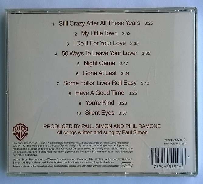 CD Paul Simon - Still Crazy After All These Years
