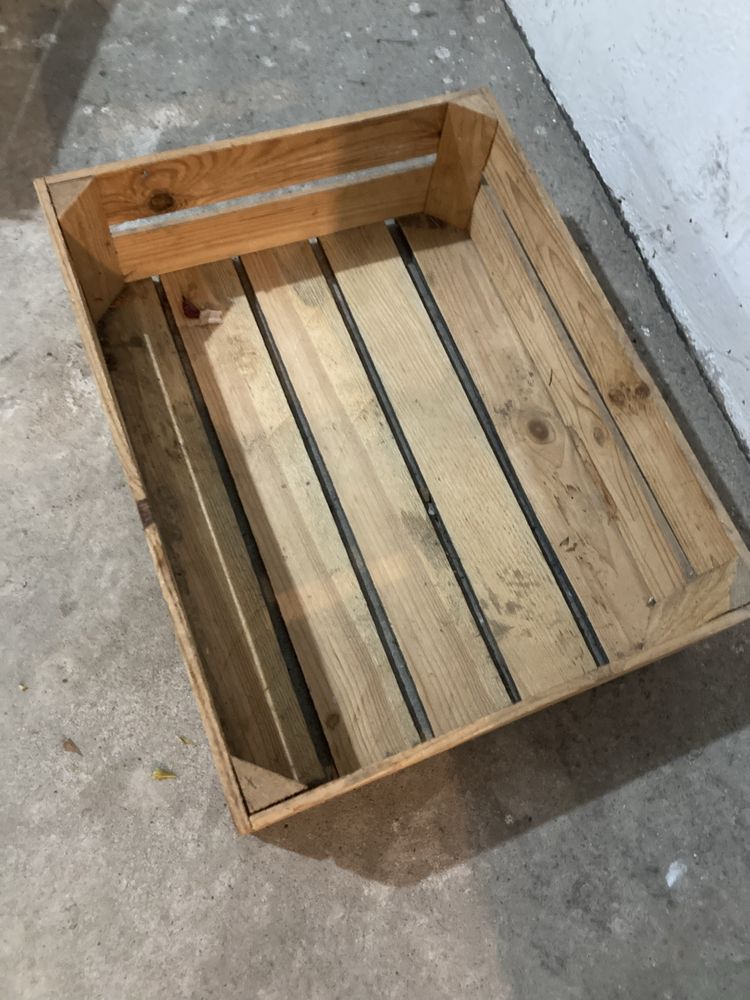 3 drewniane skrzynk 50x38x15