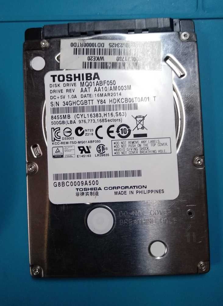 Disco HDD Toshiba 2.5 - 500 GB