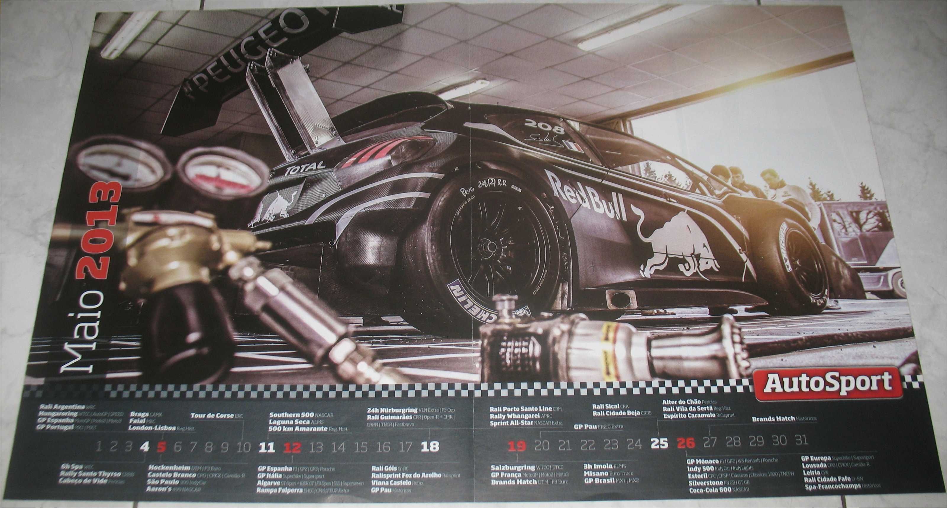 Poster - Peugeot 208 T16 - Test Car - Pikes Peak 2013 - Sébastien Loeb