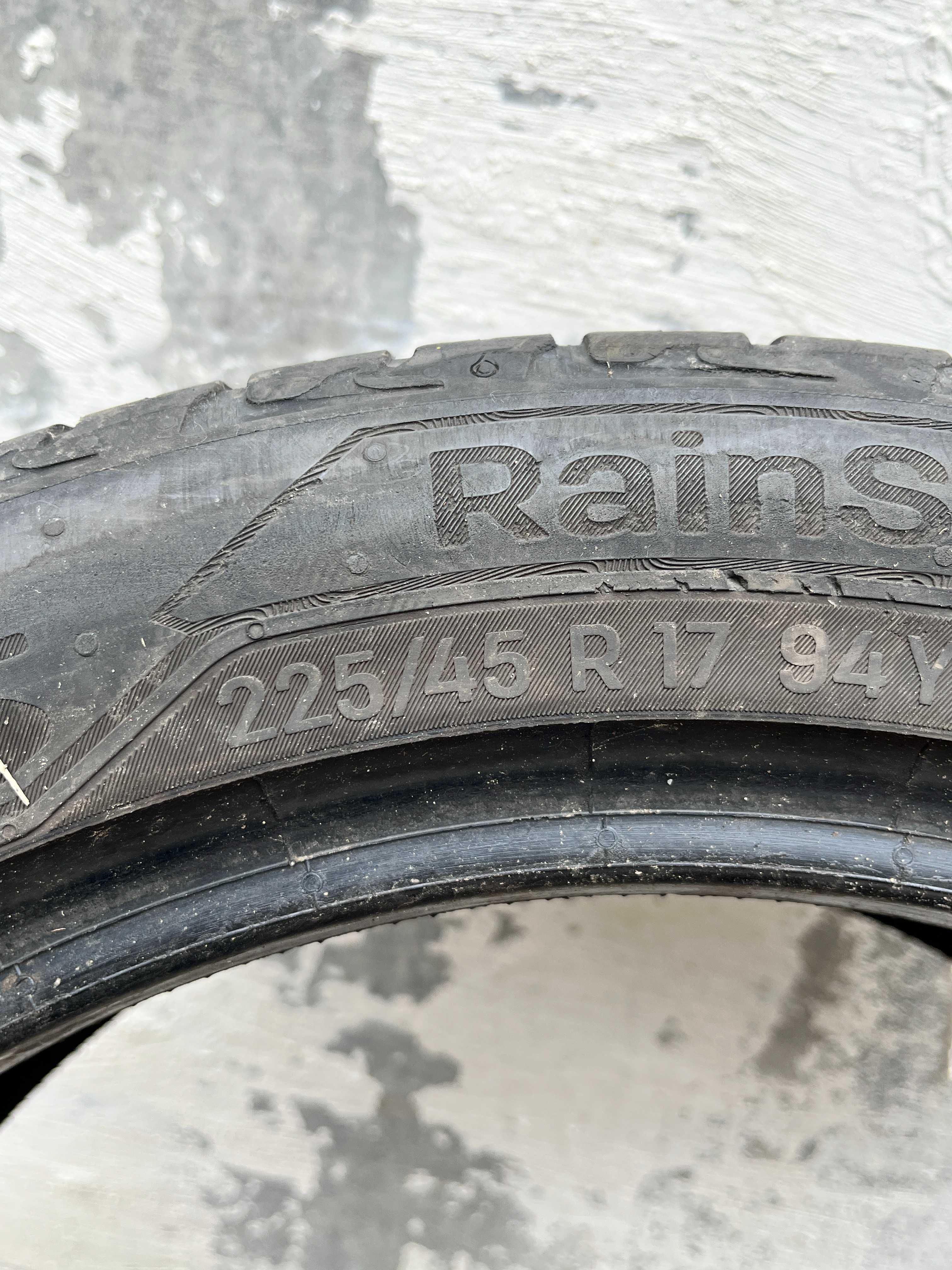 2шт Резина 225/45 R17 Uniroyal RainSport 5 Лето Пара