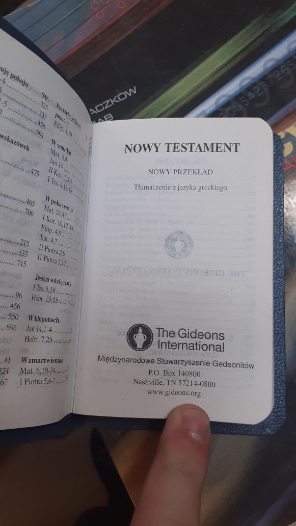 Nowy testament kieszonkowy