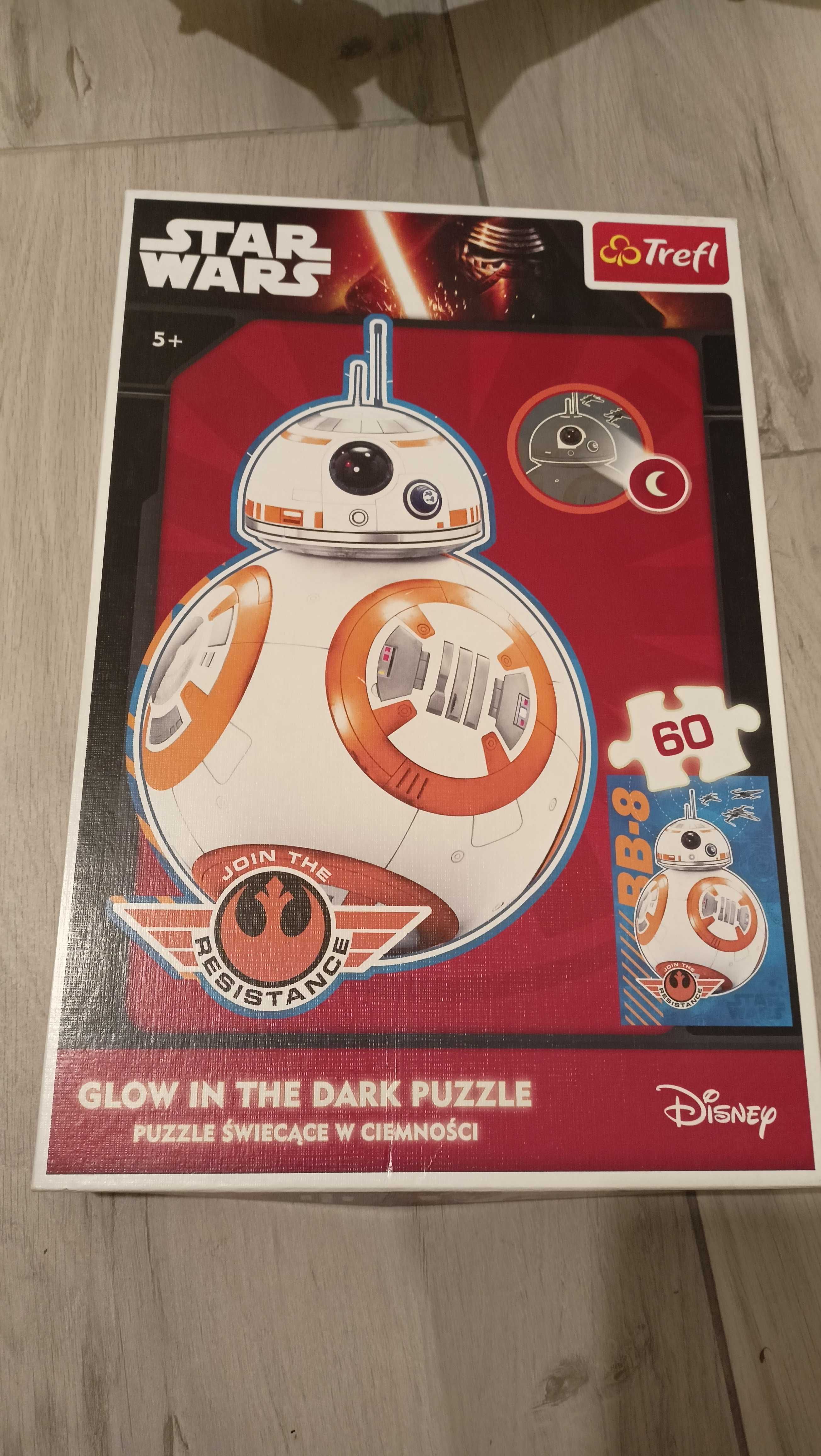 2x Puzzle Star Wars świecące w ciemności