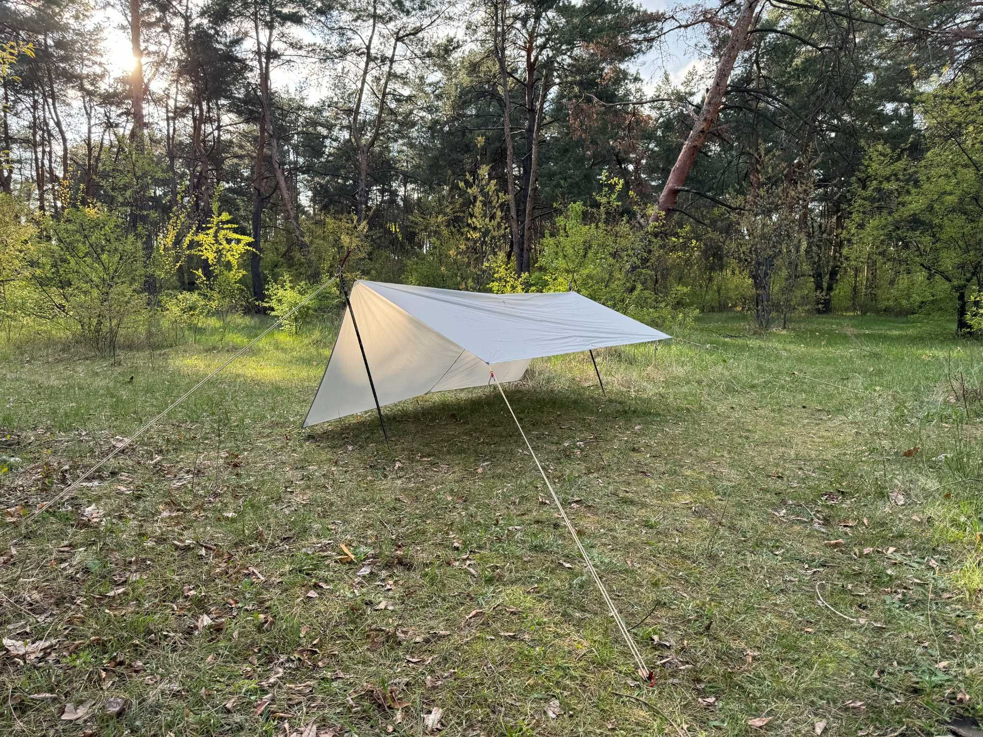 Тент туристичний 150х210, 210х300, нейлон 15д