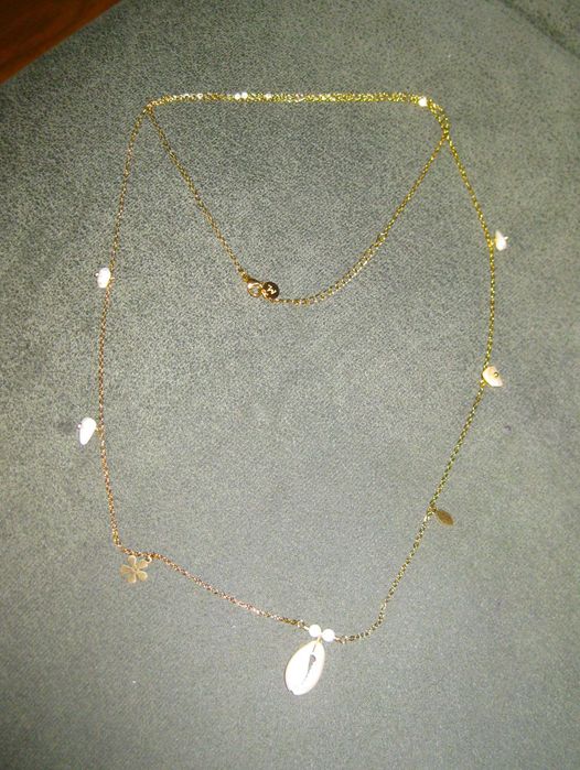 Colar de Barriga / Colar Duplo c/ Búzio NOVO