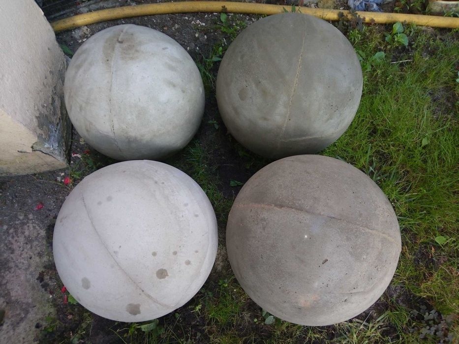 Kula betonowa ogrodowa cementowa 20cm pełna kule ozdoba na ogrodzenie