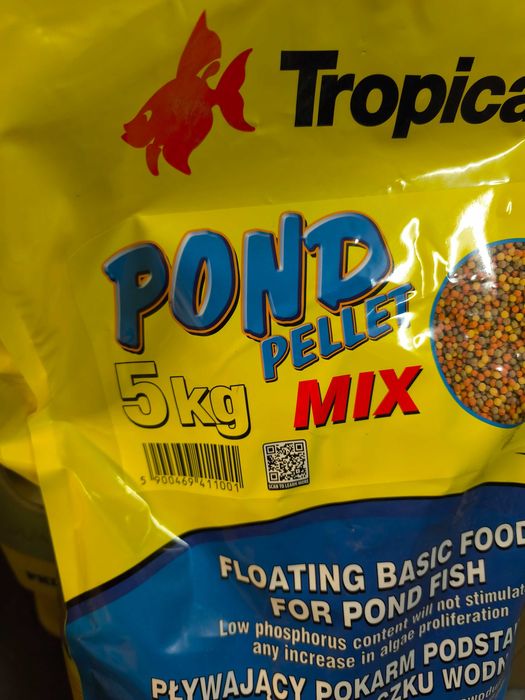 OUTLET Tropical Pond Pellet Mix 50L - Pokarm Dla Ryb w Oczku 5kg
