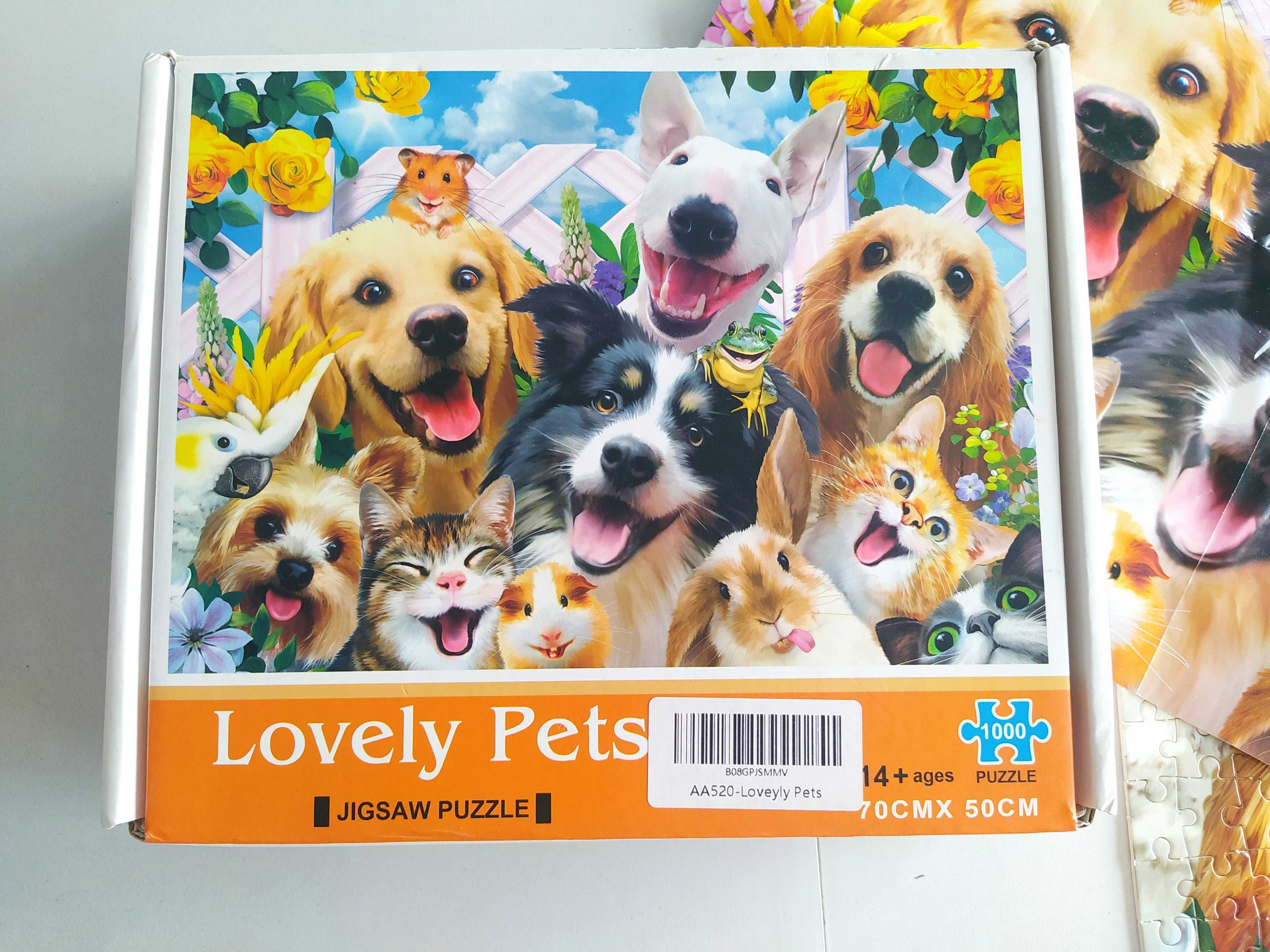 Puzzle 1000 elementów, kompletne, humorystyczne, zwierzaki