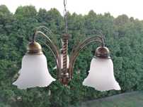 Lampa wisząca,  żyrandol -  mosiądz