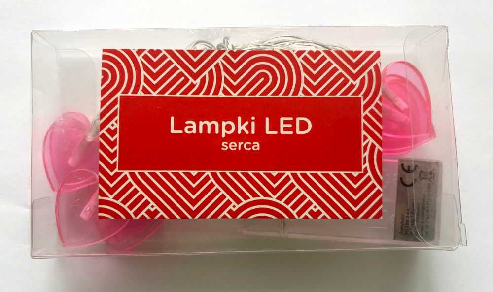 Łańcuch świetlny Serca 10-LED 1,3 m - baterie AA x2