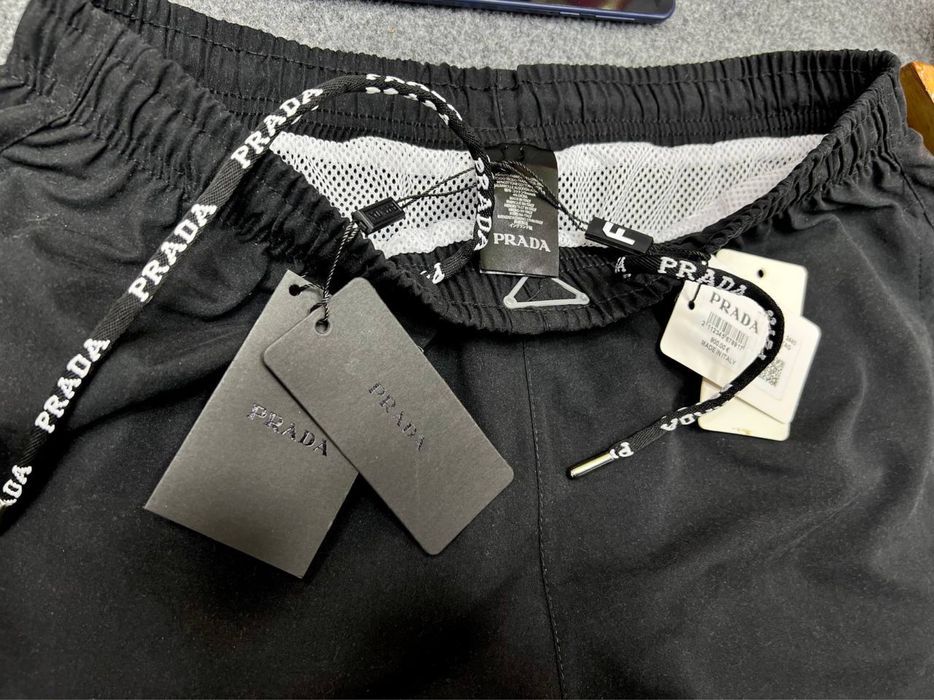 PRADA шорты пляжные черные мужские спортивные для купания оригинал