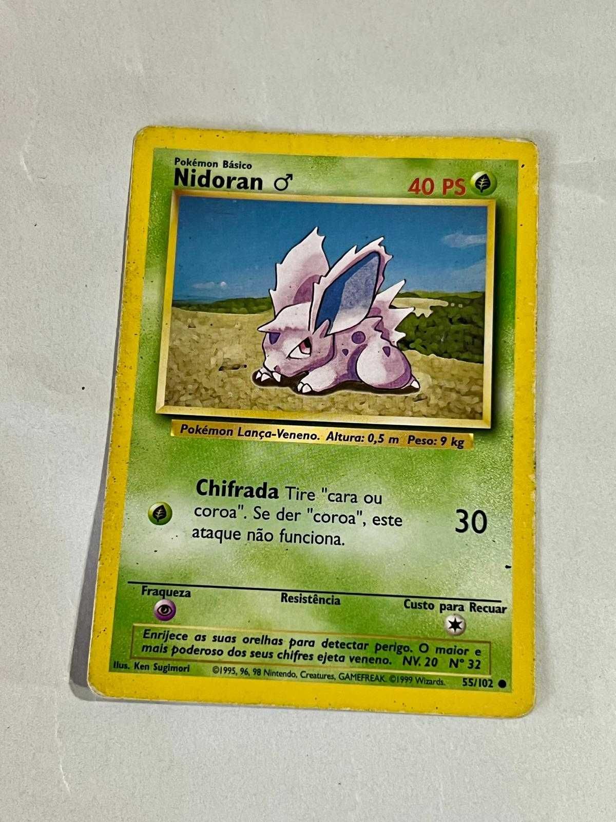 Lote de Cartas Originais Pokémon Edição Base Set TCG