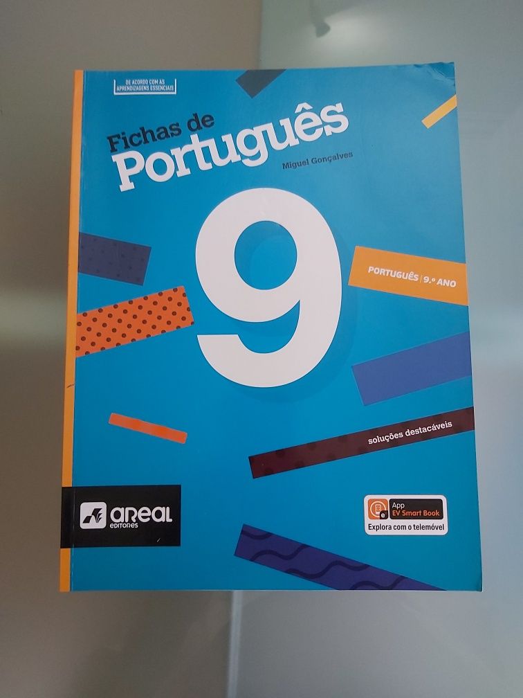 Livro escolar Fichas de Português 9.ano