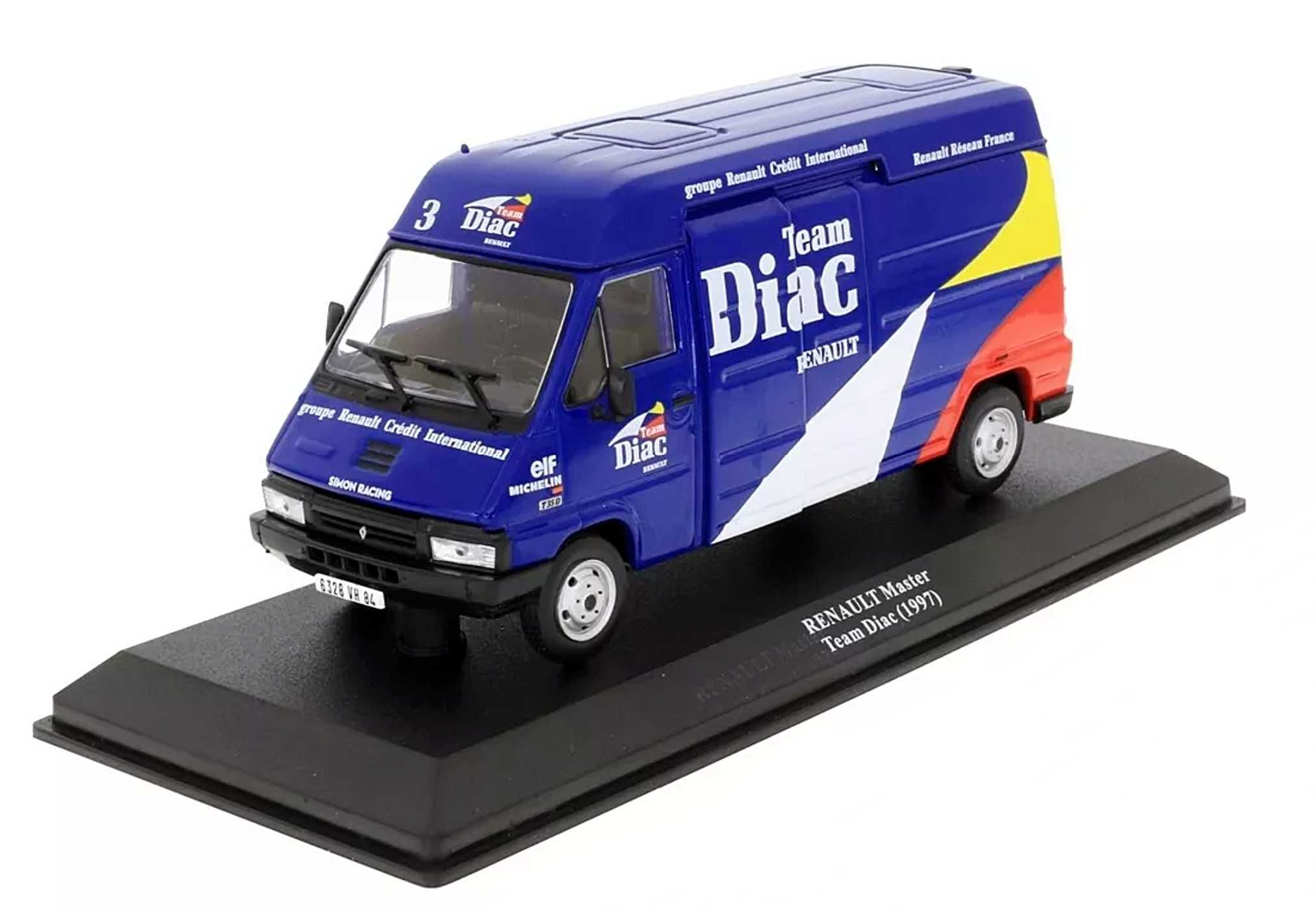 Renault Master Service Rallye 1997 Team DIAC Bus Serwisowy  1:43