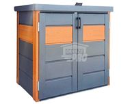 Zabudowa koszy na śmieci wiata obudowa 120x65x110 cm 2x120L GP509